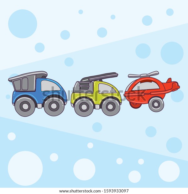 baby boy colorful toys and\
vehicles