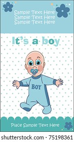 baby boy design card