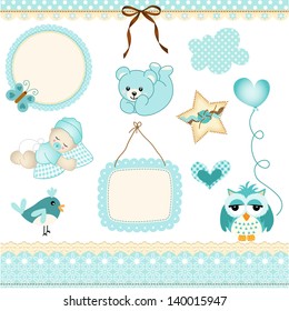 Baby boy design elements