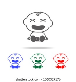 baby boy dissatisfied icon. Elements of baby and baby tools multi colored icons. Premium quality graphic design icon. Simple icon for websites, web design, mobile app, info graphic on white background