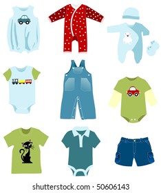 Baby boy elements, clothes
