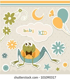 Baby boy elements set