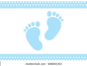 Baby boy footsteps