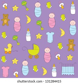 Baby Boy Girl Colorful Pattern