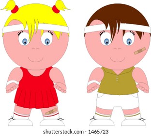 Baby Boy Girl Tennis