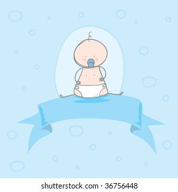 Baby Boy Greeting Card