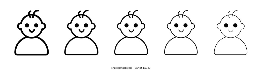 Ícone de menino preenchido conceito de sinal plano para web design.