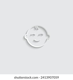 baby boy icon. infant icon vector 