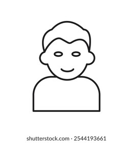 Baby boy icon. isolated vector icon.