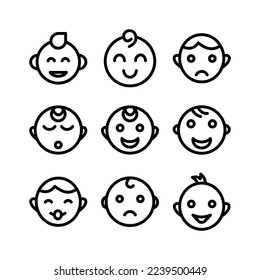 baby boy icon or logo isolated sign symbol vector illustration - high quality black style vector icons
