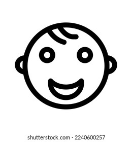 baby boy icon or logo isolated sign symbol vector illustration - high quality black style vector icons
