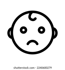 baby boy icon or logo isolated sign symbol vector illustration - high quality black style vector icons
