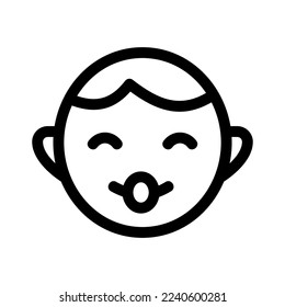baby boy icon or logo isolated sign symbol vector illustration - high quality black style vector icons
