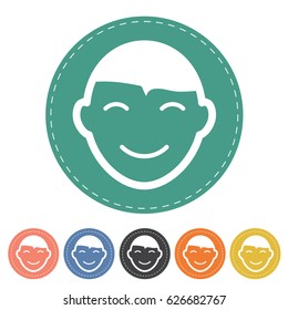 Baby boy icon set. Vector illustration

