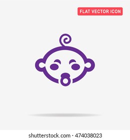 Baby boy icon. Vector concept illustration for design.