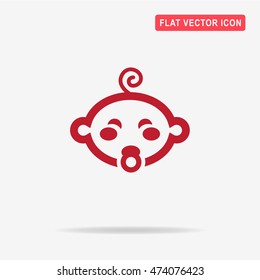 Baby boy icon. Vector concept illustration for design.