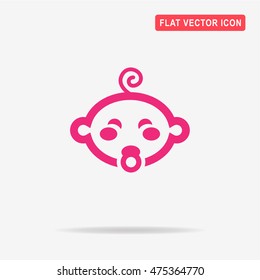 Baby boy icon. Vector concept illustration for design.