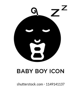 Baby boy icon vector isolated on white background for your web and mobile app design, Baby boy logo concept