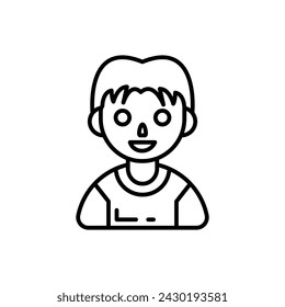 Baby Boy-Symbol in Vektor. Firmenzeichen

