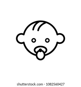 baby boy icon vector template