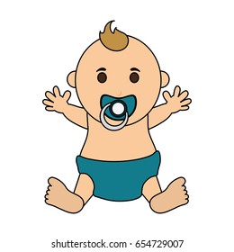 baby boy illustration