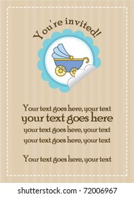 Baby Boy Invitation