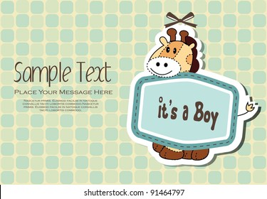 Baby Boy Invitation Card