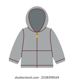 Baby Boy Jacket Illustration Flat Design Style