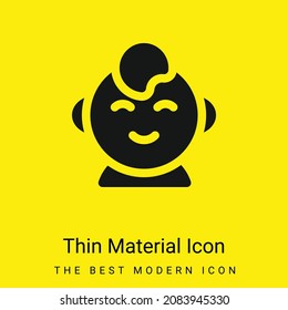 Baby Boy minimal bright yellow material icon