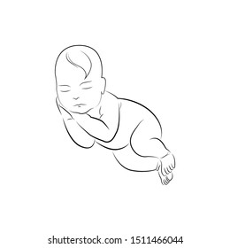 Newborn Baby Boy Sleeping Stock Vectors, Images & Vector Art | Shutterstock