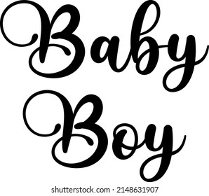 Baby Boy Quote background vector. Creative modern material design quote template. Text lettering of an inspirational saying. Quote typographic poster template, vector illustration