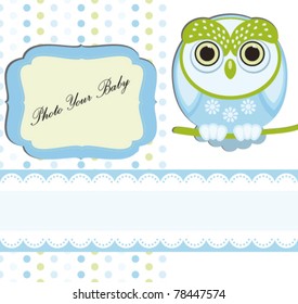 Baby boy Scrap background.