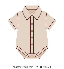 Baby Boy Shirt Illustration Flat Design Style