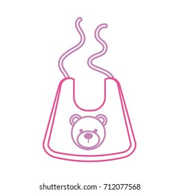 baby boy shower bib accessory design icon