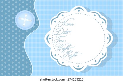 Baby boy shower card