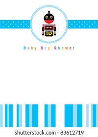 baby boy shower card