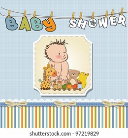 baby boy shower card