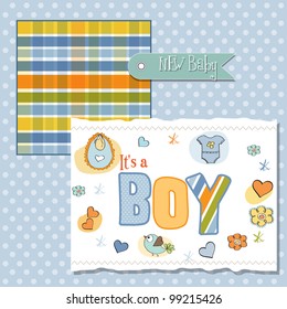 Baby Boy Shower Card Stock Vector (Royalty Free) 99215426 | Shutterstock