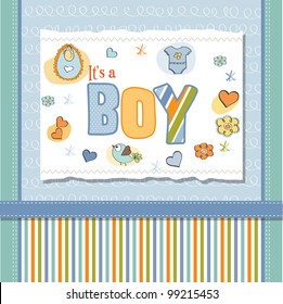 baby boy shower card