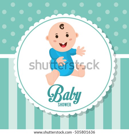 baby boy baby shower card design stock vector royalty free