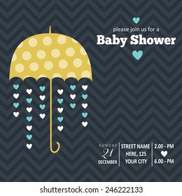 baby boy shower card , vector illustration