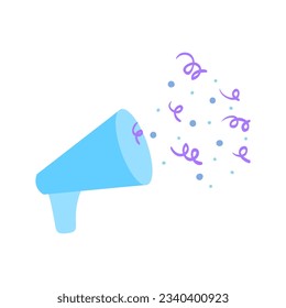 Baby boy shower design element with blue color isolated on white background. Illustration  for little newborn boy. 