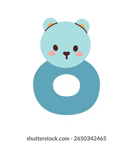 Elemento de design do chuveiro do bebê do menino com a cor azul isolada no fundo branco. Ilustração para o menino recém-nascido.