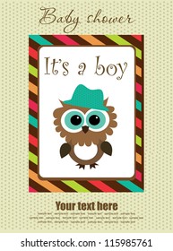 baby boy shower design. vector illustration