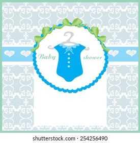 Baby boy shower invitation 