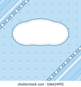 Baby boy shower invitation card