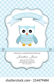 baby boy baby shower invitation card. Vector eps10,illustration. 