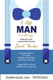 Baby Boy Shower Invitation Card