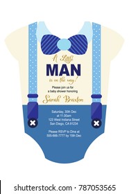 Baby Boy Shower Invitation Card