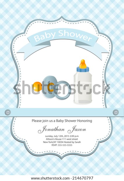 baby boy shower invitation card template free download